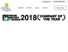 Tablet Screenshot of envelopeprintery.com